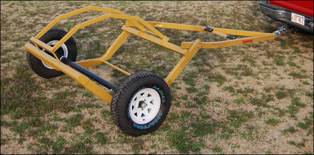 The Tumblebug quickly moves round bales with ease. 